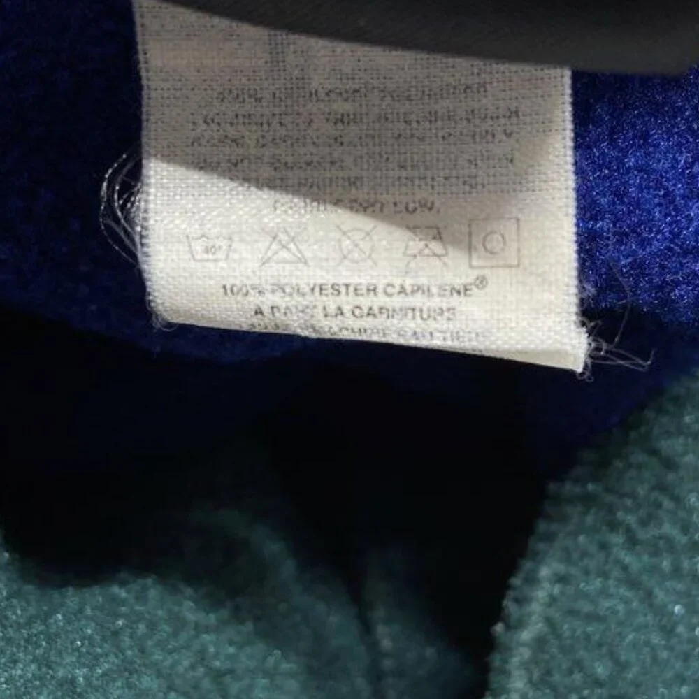 Vintage Patagonia Capilene Fleece Quarter Zip Pullover Men’s XL 90s Navy Blue - Picture 5 of 6